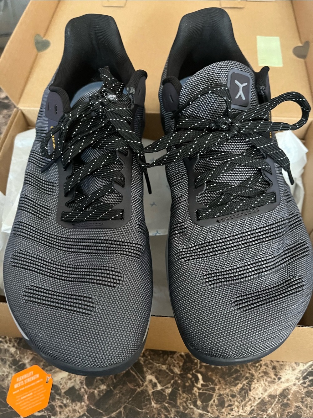 Flux adapt graphene trainer Sneakers in Black and Gray woman’s size 8.5